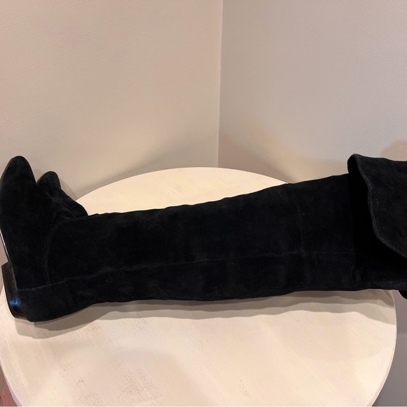 Vintage 90’s black suede over the knee boots - Picture 4 of 5